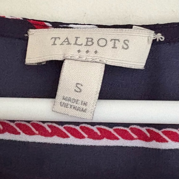 Talbots Blue and Black Sleeveless Tank Top - Picture 2 of 4